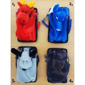 Plüss telefontok - piros