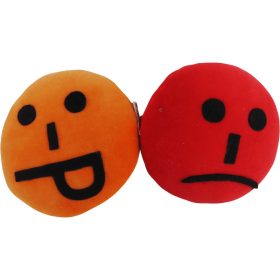 Nyelnyújtós smiley párna