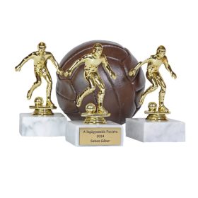 Focista szobor gravírozható 