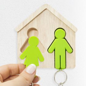 Falra akasztható páros kulcstartó - nő,férfi