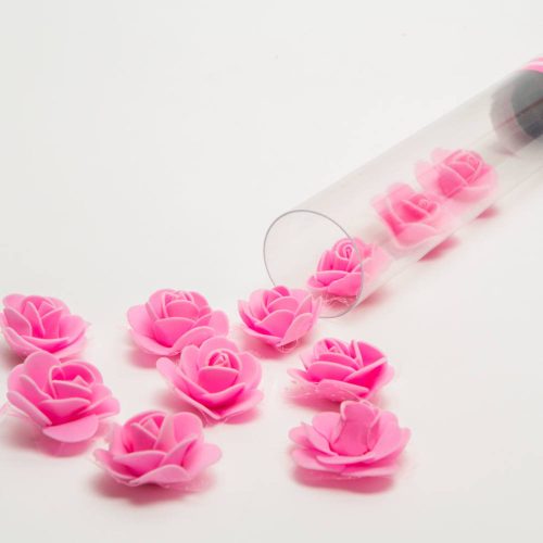 Konfetti kilövő - rózsaszín rózsa