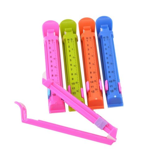 Zacskózáró csipesz 5 db-os dátumozható 