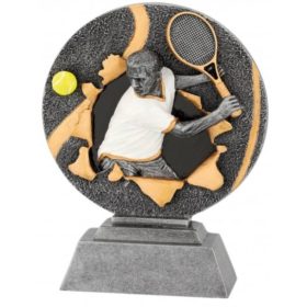 Férfi tenisz szobor gravírozható