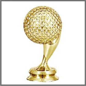 Golf labda szobor gravírozható