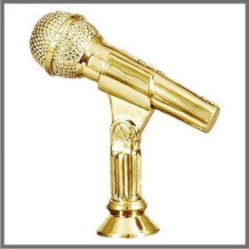 Hang mikrofon szobor gravírozható