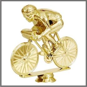 Versenykerékpározó szobor gravírozható