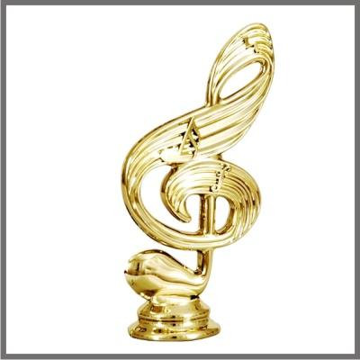 Violinkulcs szobor (arany) gravírozható