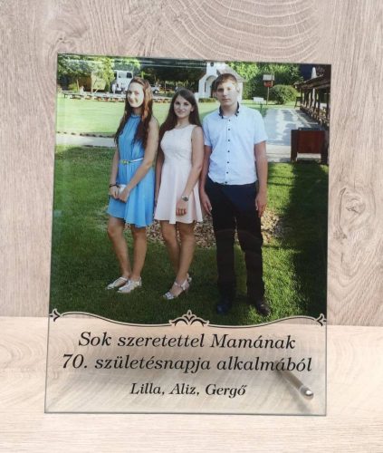 Üvegdísz (W205) gravírozható