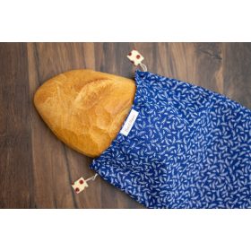 Kézműves kenyereszsák 'Kék'