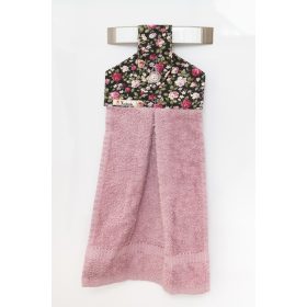 Kézműves öko kéztörlő Rózsaszín