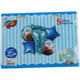 Öt darabos fiú babavárós lufi csomag