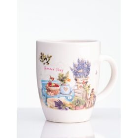 Levendulás kerámia bögre