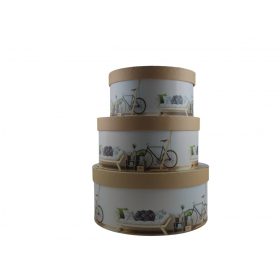 Díszdoboz, kör alakú minimalista mintával