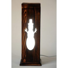 Woodburn Style hasáb lámpa - hóember