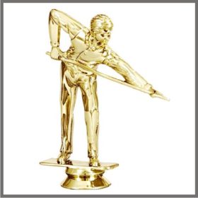 FIGURA Biliárdozó férfi 12 cm gravírozható