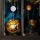 Halloween-i 3D dekorlámpa - 14 melegfehér LED - elemes