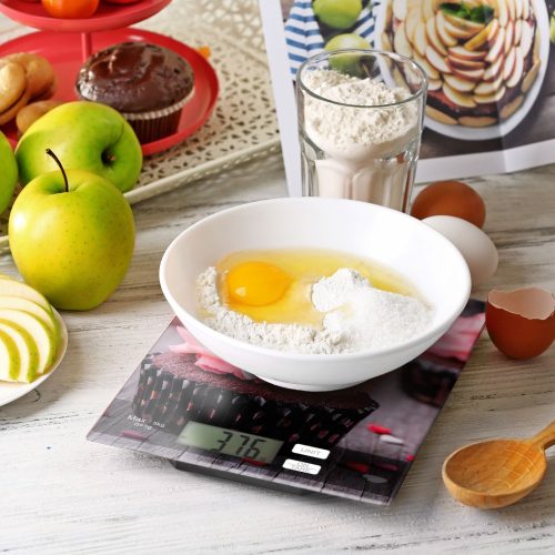 Konyhai mérleg - muffin rózsaszín