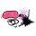 LoversPremium Tickle Me - bilincses szett (pink-fekete) 3 részes 