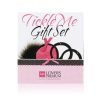 LoversPremium Tickle Me - bilincses szett (pink-fekete) 3 részes 