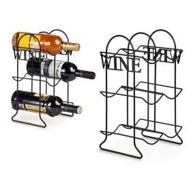 Acél palacktartó matt fekete