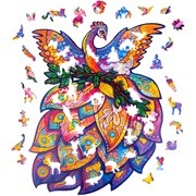 UNIDRAGON fából készült kirakós állat - TÜNDÉRMADÁR - 198db - 25X32 cm