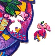 UNIDRAGON fából készült kirakós állat - TÜNDÉRMADÁR - 198db - 25X32 cm