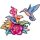 UNIDRAGON fából készült kirakós állat - COLIBRI- 200db - 38X29 cm