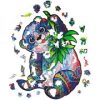 UNIDRAGON fából készült kirakós állat - PANDA- 215db - 25X33 cm