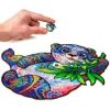 UNIDRAGON fából készült kirakós állat - PANDA- 215db - 25X33 cm