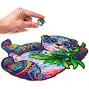 UNIDRAGON fából készült kirakós állat - PANDA- 215db - 25X33 cm