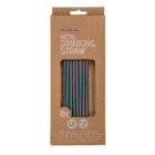 Fém szívószál szivárvány színekben