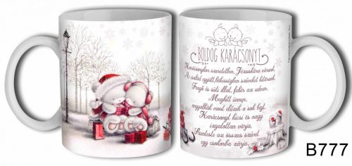 Karácsonyi bögre - Macis 3dl