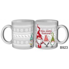 Karácsonyi bögre - Gnome manós 3dl