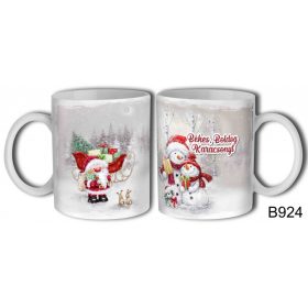 Karácsonyi bögre - Hóemberes 3dl