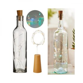 10 LED-es lámpatesttel ellátott palack dugók