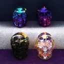 Koponya Led világítás lila/pink színben