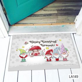 Karácsonyi lábtörlő - gnome 