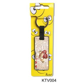 Szeretlek feliratú macis kulcstartó