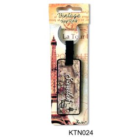 Szeretlek feliratú vintage kulcstartó