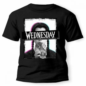 Wednesday póló - L-es, unisex