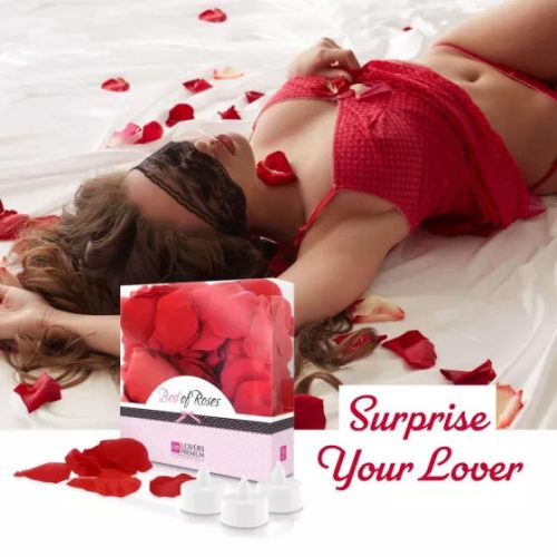 Loverspremium - rózsaszirom szett (103 részes) - PIROS