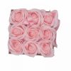 Szappan virág ajándékdoboz - 9 rózsaszín rózsa