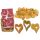 Háromszínű durumbúzából készült tészta szívek, paradicsommal és spenóttal, 250 g
