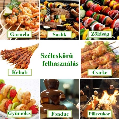 Grillnyárs / saslik pálca 30cm - 80db