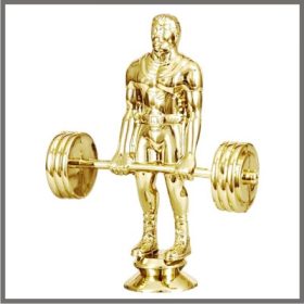 FIGURA Súlyemelő férfi 12 cm gravírozható