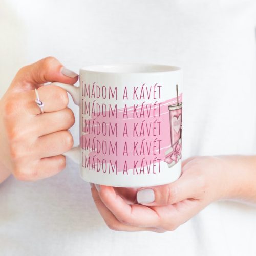 Imádom a kávét bögre 3dl