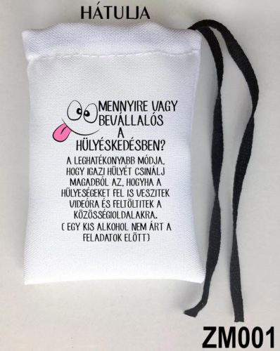 Zsákbamacska - csinálj magadból hülyét csapatépítő játék