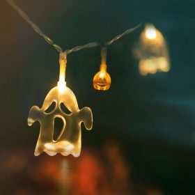 Halloween-i LED -es fényfüzér - szellem-tök 