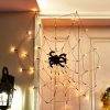 Halloween-i pókháló fényfüggöny pókkal - 60db LED