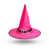 Halloween-i LED-es boszorkány kalap rózsaszín